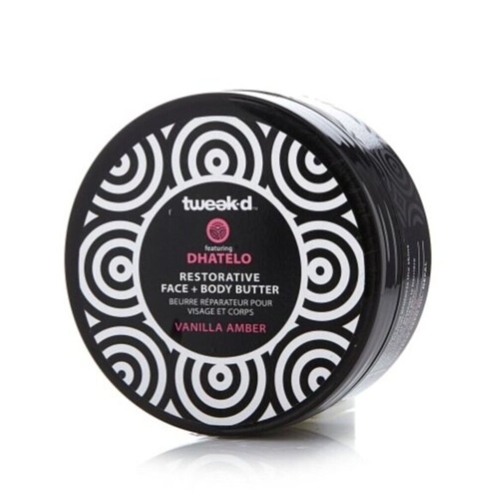 Tweakd Restorative Face & Body Butter Vanilla Amber Scent 4 Oz Dhatelo Seed Oil